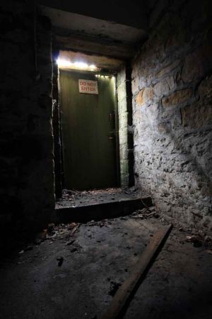 The service tunnels below the hospital. There was a rumor these tunnels were used to transport patients around the hospital.  